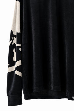 画像をギャラリービューアに読み込む, mastermind JAPAN VELOUR LS TEE / REGULAR FIT (BLACK)