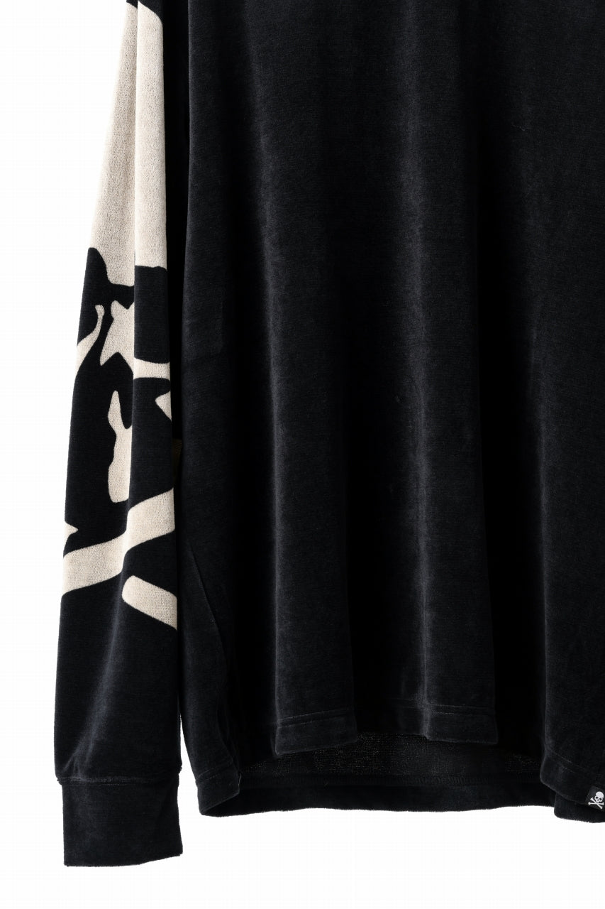 画像をギャラリービューアに読み込む, mastermind JAPAN VELOUR LS TEE / REGULAR FIT (BLACK)