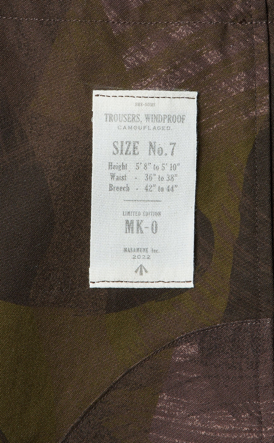 Load image into Gallery viewer, sus-sous limited trousers MK-0 / british military cotton (CAMOUFLAGE)