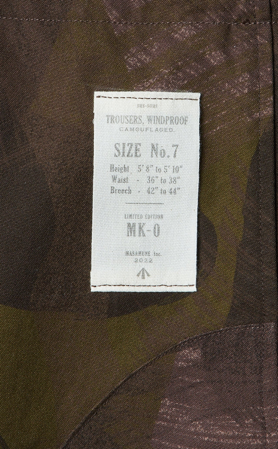 画像をギャラリービューアに読み込む, sus-sous limited trousers MK-0 / british military cotton (CAMOUFLAGE)