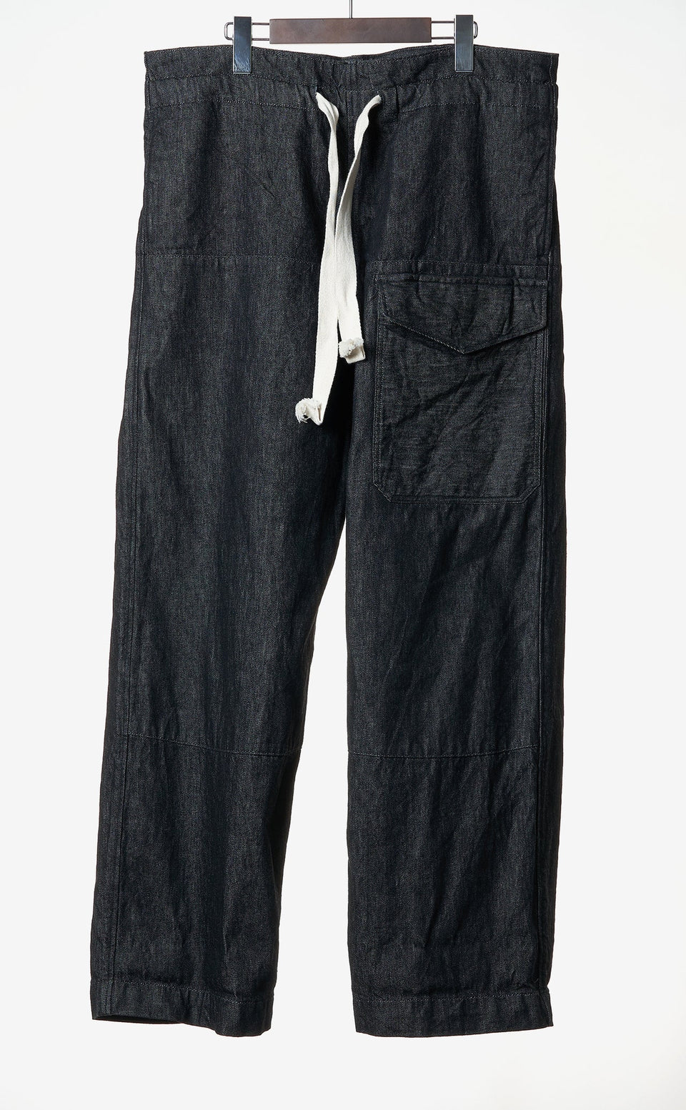 Load image into Gallery viewer, sus-sous trousers MK-1 / 11.5oz supima silket denim (BLACK)