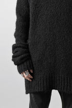 画像をギャラリービューアに読み込む, thom/krom MOCK NECK KNIT PULLOVER / ALPACA WOOL (BLACK)