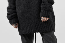 画像をギャラリービューアに読み込む, thom/krom MOCK NECK KNIT PULLOVER / ALPACA WOOL (BLACK)