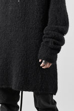 画像をギャラリービューアに読み込む, thom/krom HIGH COLLAR KNIT PULLOVER / ALPACA WOOL (BLACK)