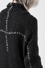 画像をギャラリービューアに読み込む, thom/krom HIGH COLLAR KNIT PULLOVER / ALPACA WOOL (BLACK)