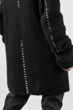 画像をギャラリービューアに読み込む, thom/krom HIGH COLLAR KNIT PULLOVER / ALPACA WOOL (BLACK)