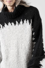 画像をギャラリービューアに読み込む, thom/krom MOCK NECK KNIT PULLOVER / ALPACA WOOL (BLACK x GREY)