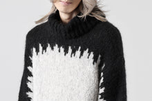 画像をギャラリービューアに読み込む, thom/krom MOCK NECK KNIT PULLOVER / ALPACA WOOL (BLACK x GREY)