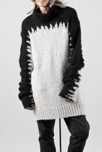 画像をギャラリービューアに読み込む, thom/krom MOCK NECK KNIT PULLOVER / ALPACA WOOL (BLACK x GREY)