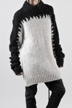 画像をギャラリービューアに読み込む, thom/krom MOCK NECK KNIT PULLOVER / ALPACA WOOL (BLACK x GREY)