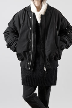 Load image into Gallery viewer, thom/krom MOCK NECK KNIT PULLOVER / ALPACA WOOL (WHITE x BLACK)