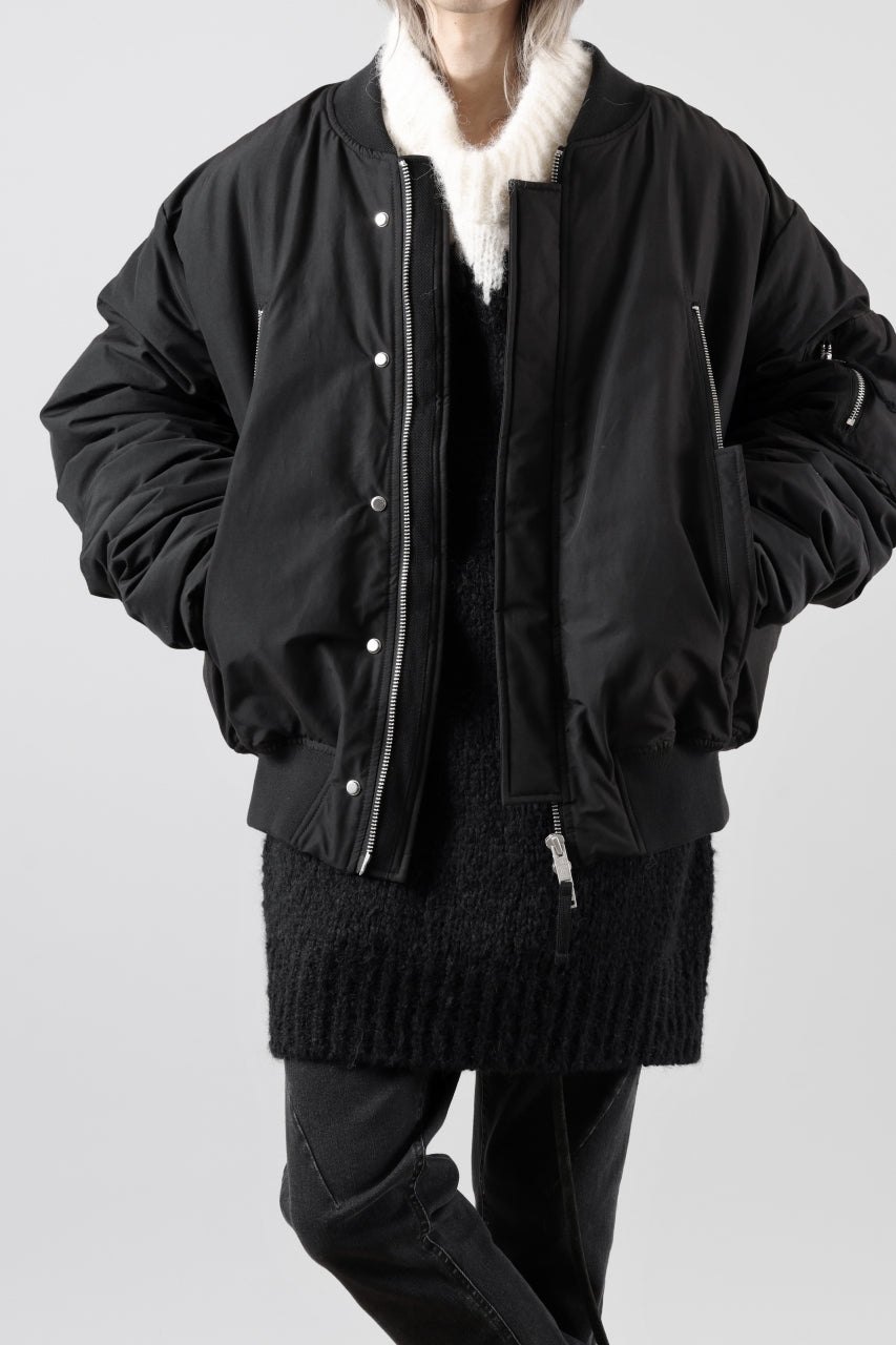 Load image into Gallery viewer, thom/krom MOCK NECK KNIT PULLOVER / ALPACA WOOL (WHITE x BLACK)