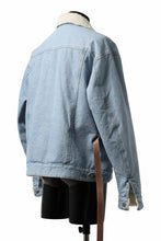 画像をギャラリービューアに読み込む, FACETASM ASSYMETRICAL BELTED SHERPA DENIM JACKET (INDIGO)