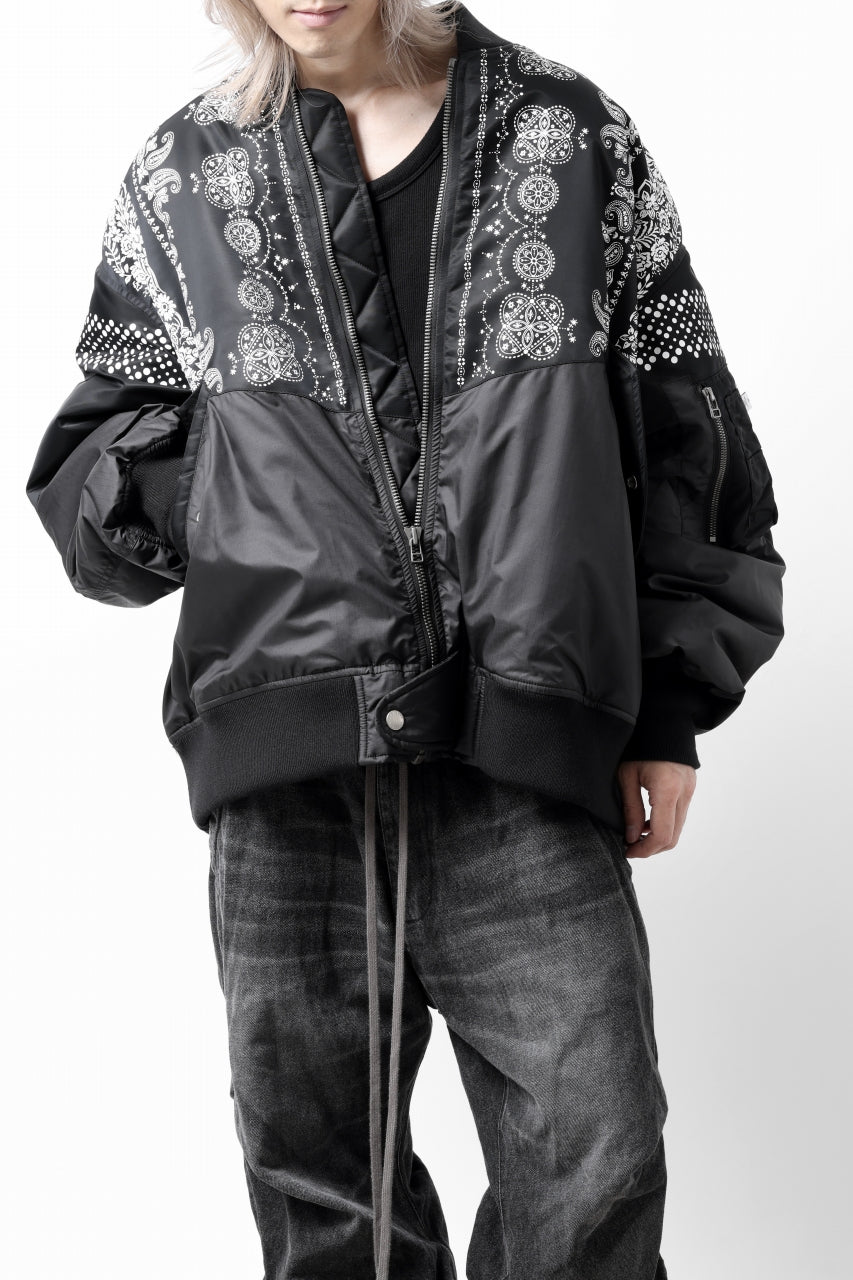 画像をギャラリービューアに読み込む, FACETASM ORIGINAL BANDANA PRINT MA-1 (BANDANA)