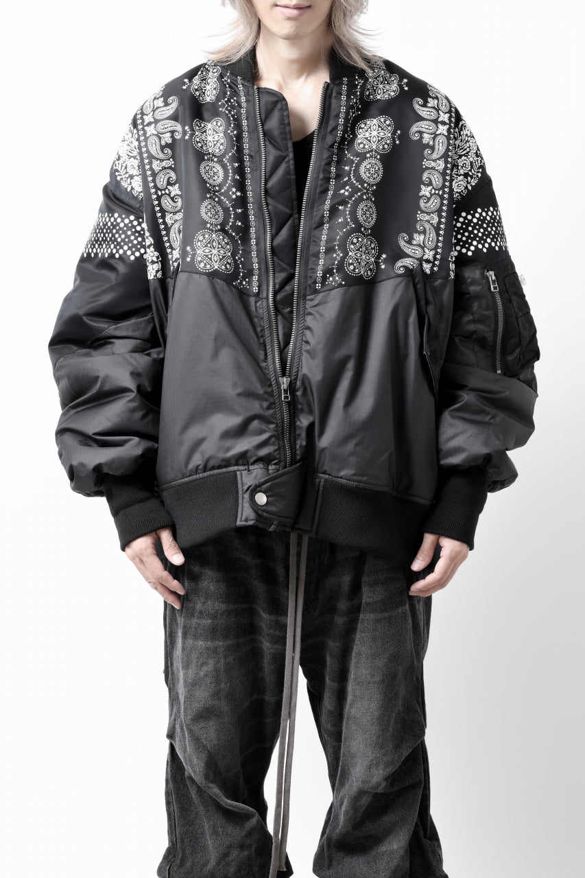 画像をギャラリービューアに読み込む, FACETASM ORIGINAL BANDANA PRINT MA-1 (BANDANA)