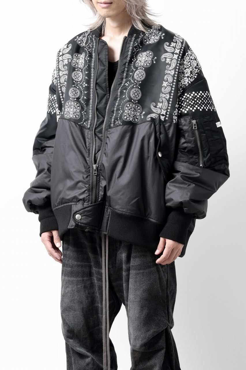 画像をギャラリービューアに読み込む, FACETASM ORIGINAL BANDANA PRINT MA-1 (BANDANA)