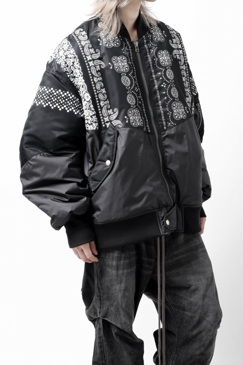 画像をギャラリービューアに読み込む, FACETASM ORIGINAL BANDANA PRINT MA-1 (BANDANA)