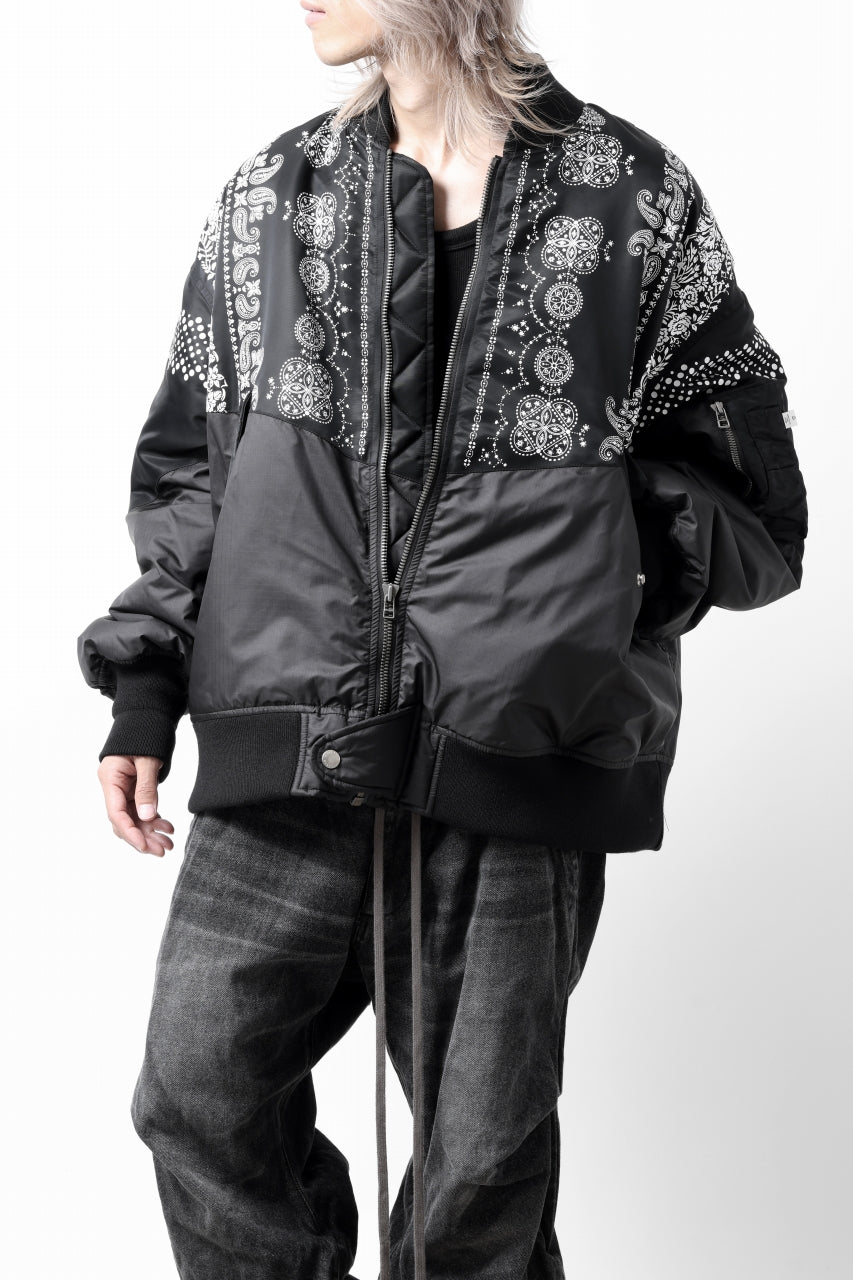 画像をギャラリービューアに読み込む, FACETASM ORIGINAL BANDANA PRINT MA-1 (BANDANA)