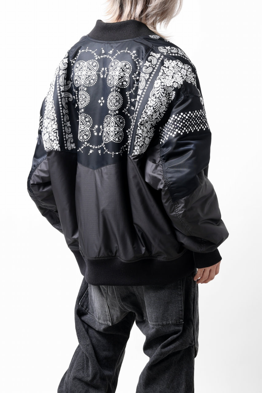 画像をギャラリービューアに読み込む, FACETASM ORIGINAL BANDANA PRINT MA-1 (BANDANA)