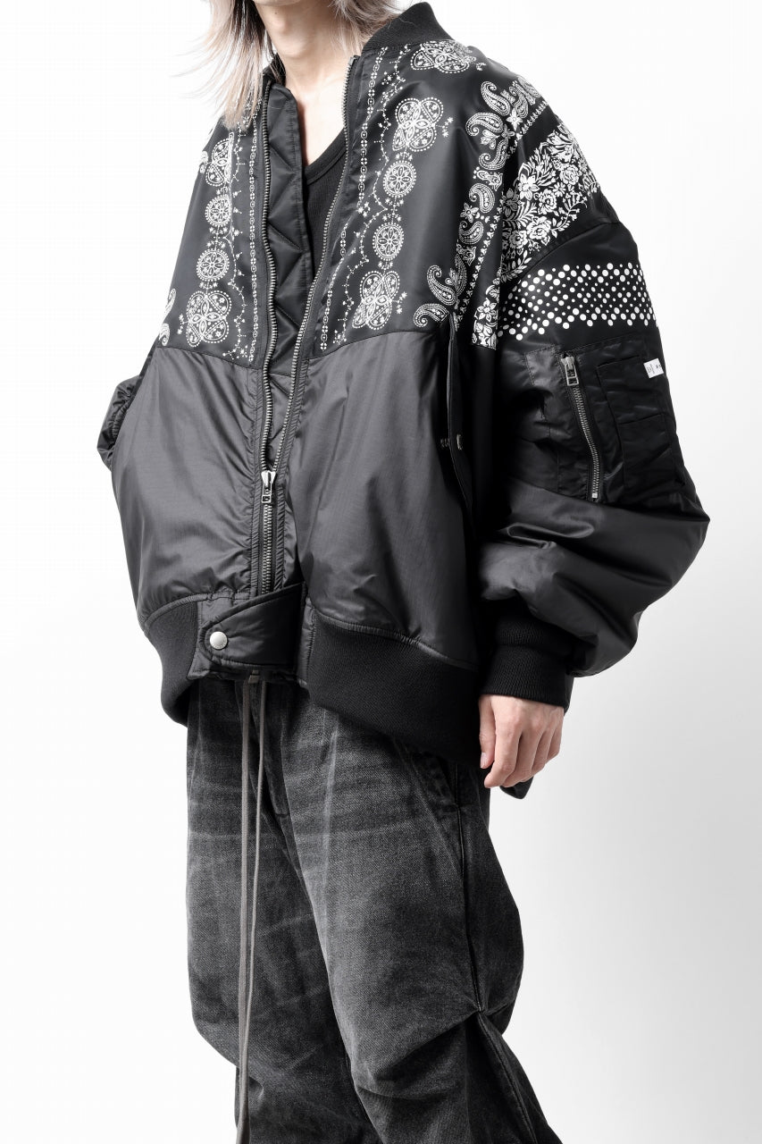 画像をギャラリービューアに読み込む, FACETASM ORIGINAL BANDANA PRINT MA-1 (BANDANA)