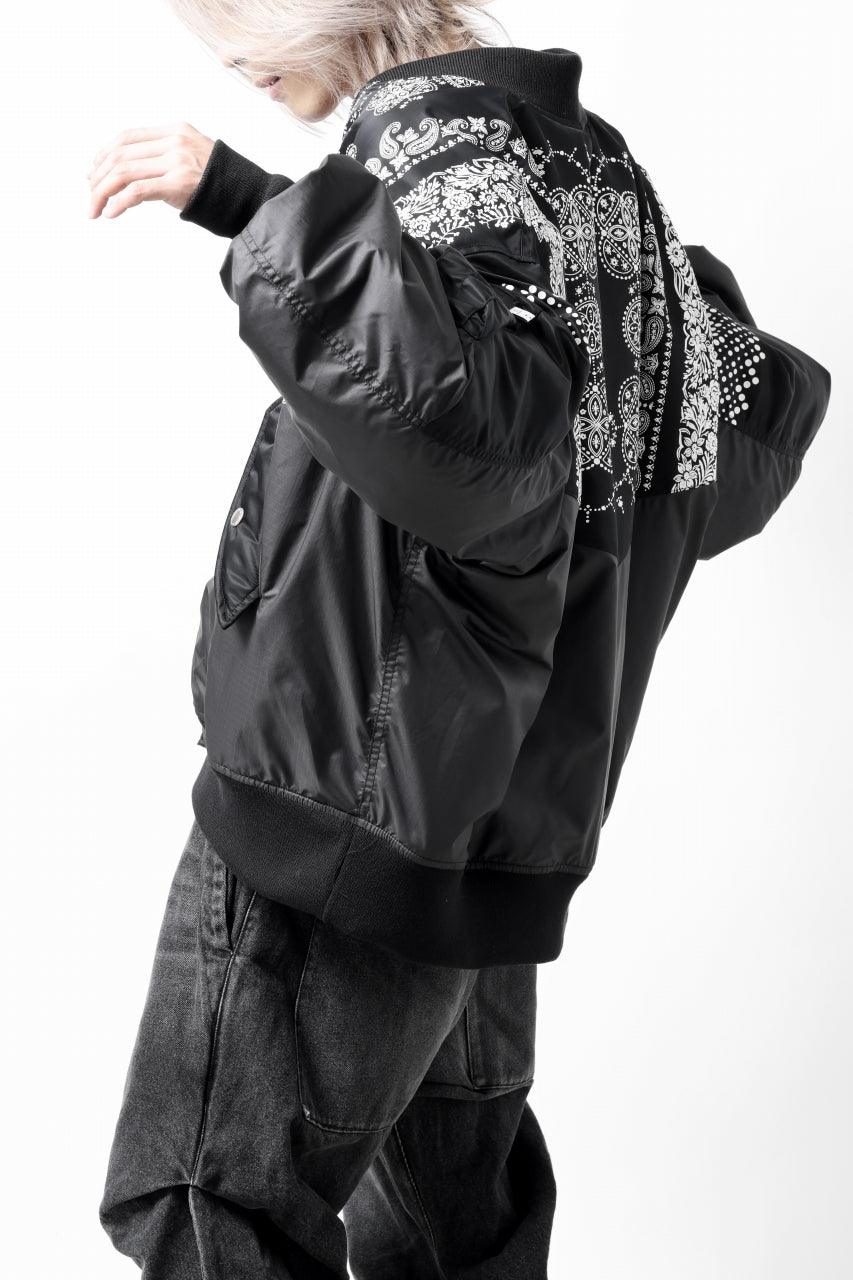 画像をギャラリービューアに読み込む, FACETASM ORIGINAL BANDANA PRINT MA-1 (BANDANA)