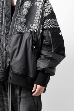 画像をギャラリービューアに読み込む, FACETASM ORIGINAL BANDANA PRINT MA-1 (BANDANA)