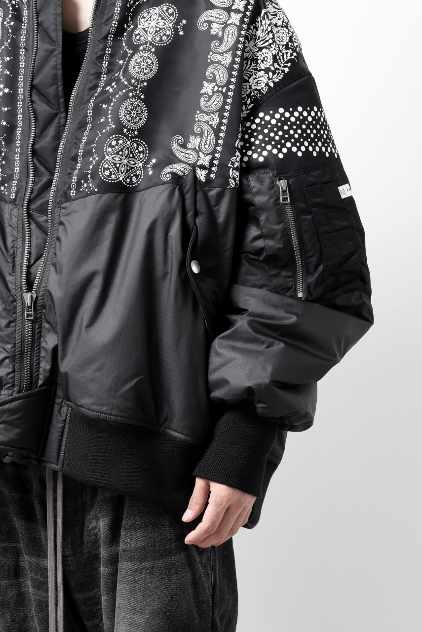 画像をギャラリービューアに読み込む, FACETASM ORIGINAL BANDANA PRINT MA-1 (BANDANA)