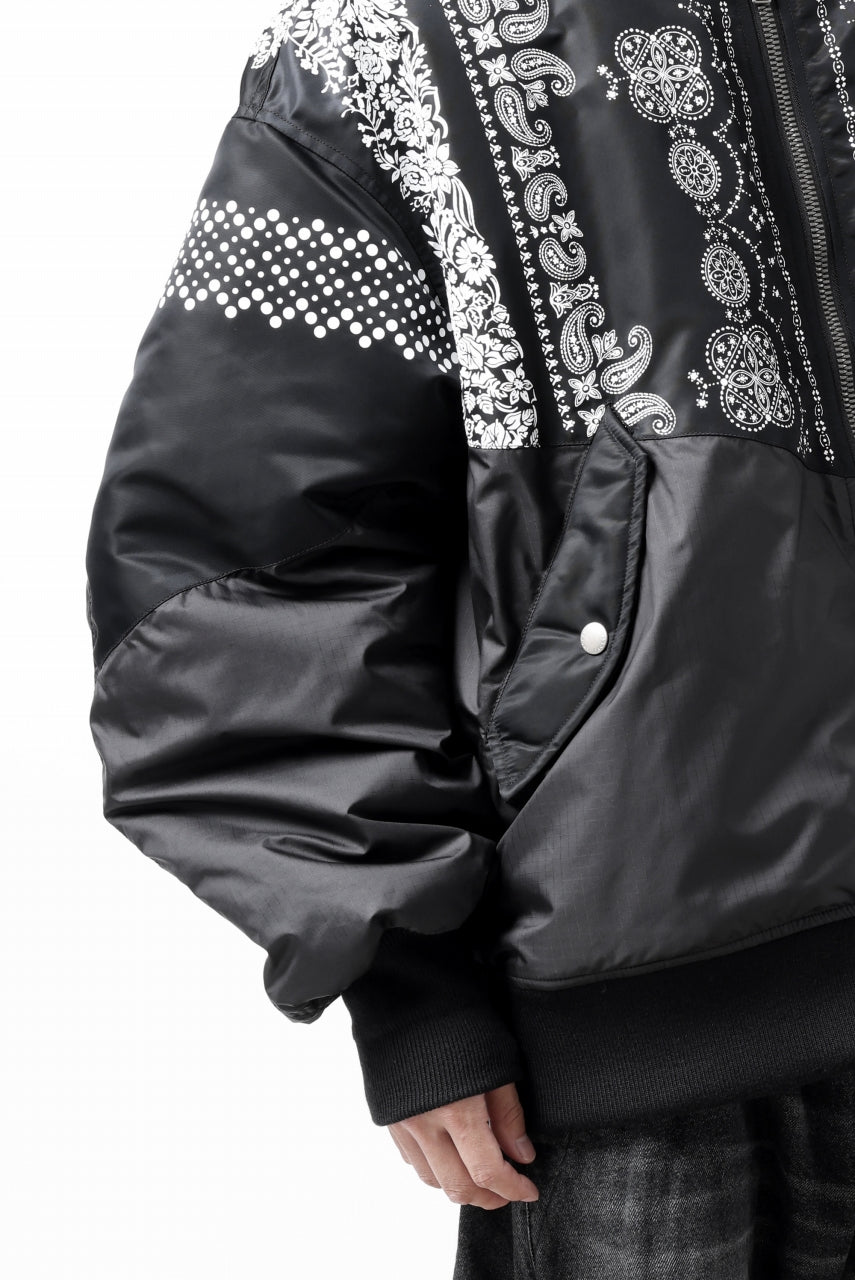 画像をギャラリービューアに読み込む, FACETASM ORIGINAL BANDANA PRINT MA-1 (BANDANA)