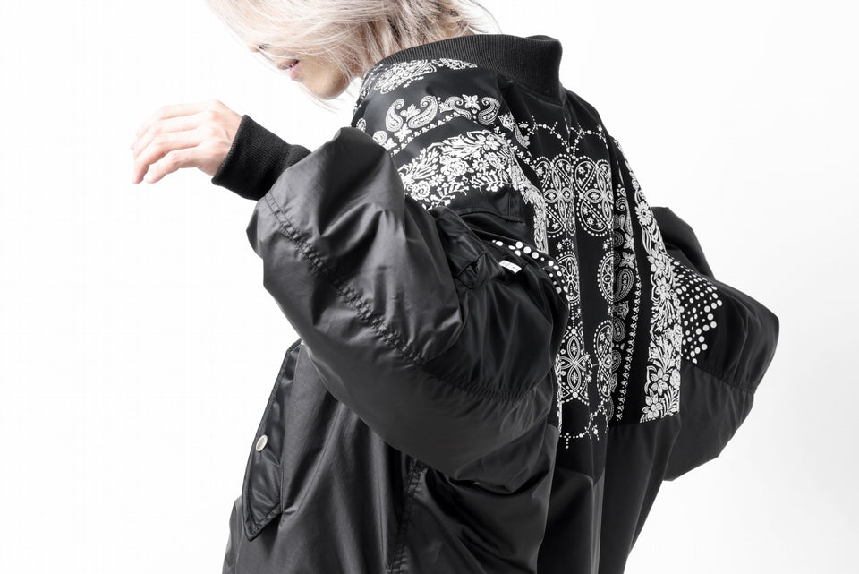 画像をギャラリービューアに読み込む, FACETASM ORIGINAL BANDANA PRINT MA-1 (BANDANA)