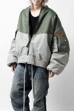 画像をギャラリービューアに読み込む, FACETASM×AVIREX PATCHED MA-1 JACKET (GRAY x KHAKI)