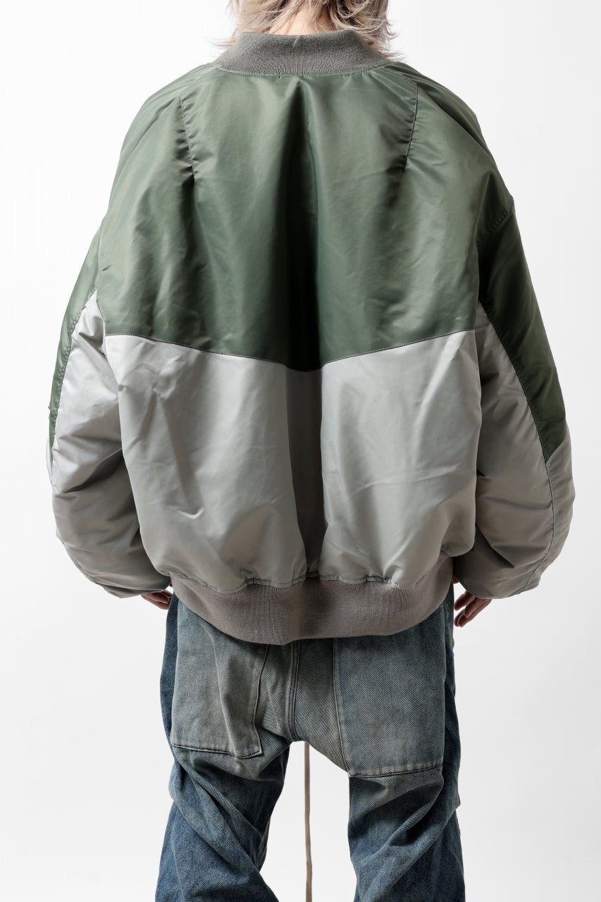 画像をギャラリービューアに読み込む, FACETASM×AVIREX PATCHED MA-1 JACKET (GRAY x KHAKI)
