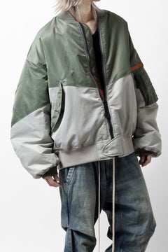 画像をギャラリービューアに読み込む, FACETASM×AVIREX PATCHED MA-1 JACKET (GRAY x KHAKI)