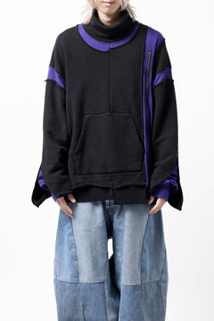 画像をギャラリービューアに読み込む, FACETASM LAYERED DECONSTRUCTED SWEAT TOPS (BLACK)