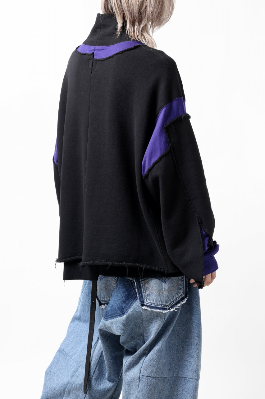 画像をギャラリービューアに読み込む, FACETASM LAYERED DECONSTRUCTED SWEAT TOPS (BLACK)