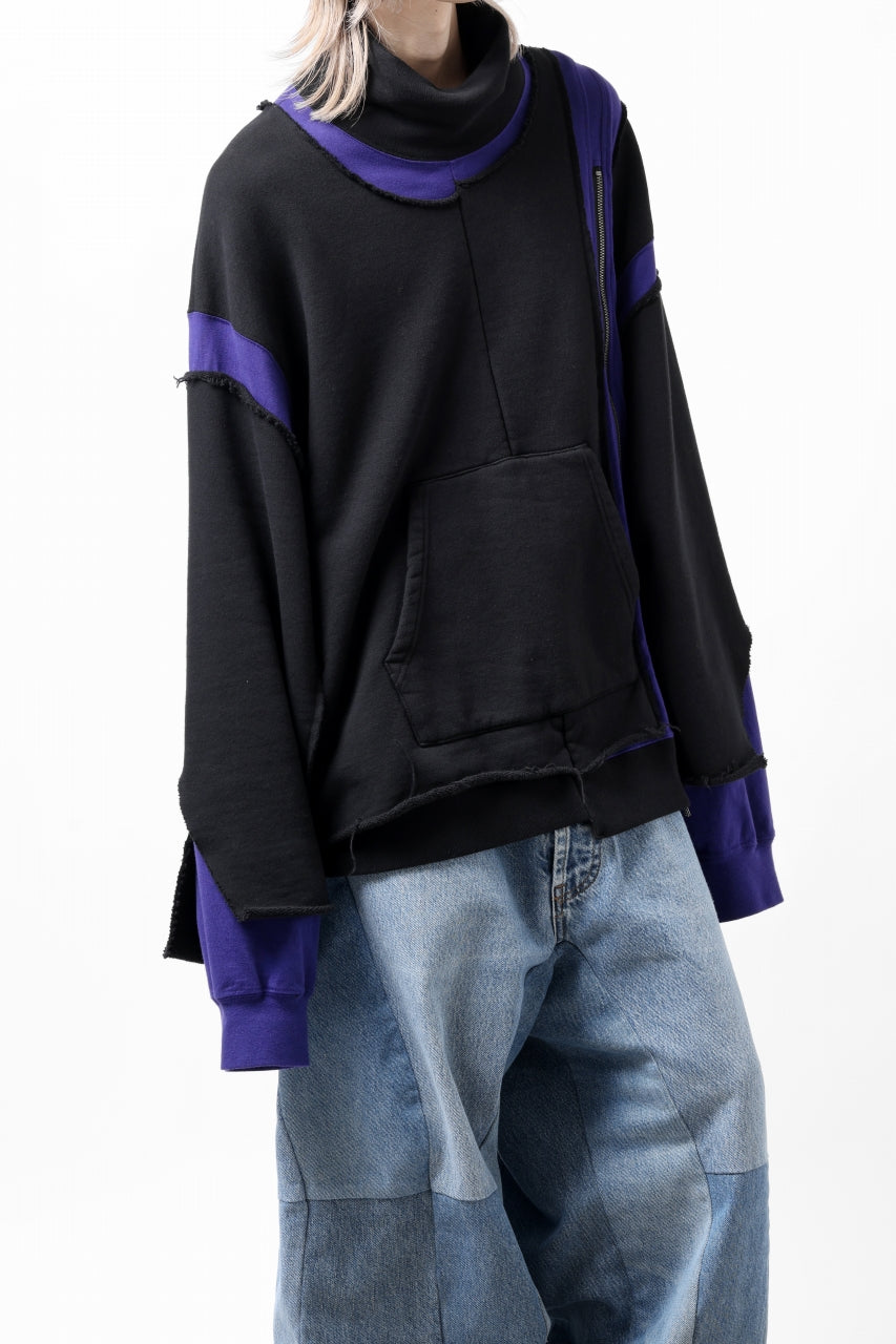 画像をギャラリービューアに読み込む, FACETASM LAYERED DECONSTRUCTED SWEAT TOPS (BLACK)