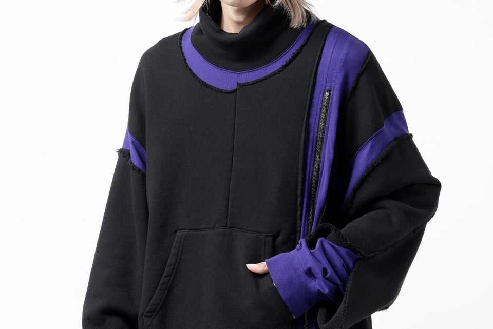 画像をギャラリービューアに読み込む, FACETASM LAYERED DECONSTRUCTED SWEAT TOPS (BLACK)