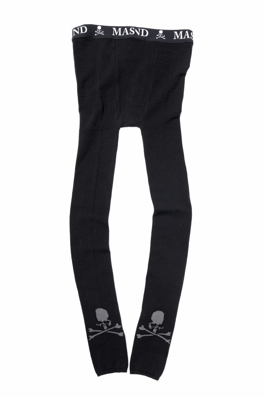 画像をギャラリービューアに読み込む, mastermind JAPAN LEGGINGS / SKULL LOGO (BLACK)