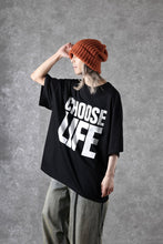 Load image into Gallery viewer, MASTERMIND WORLD x KATHARINE HAMNETT SLOGAN BIG TEE / CHOOSE LIFE (BLACK)