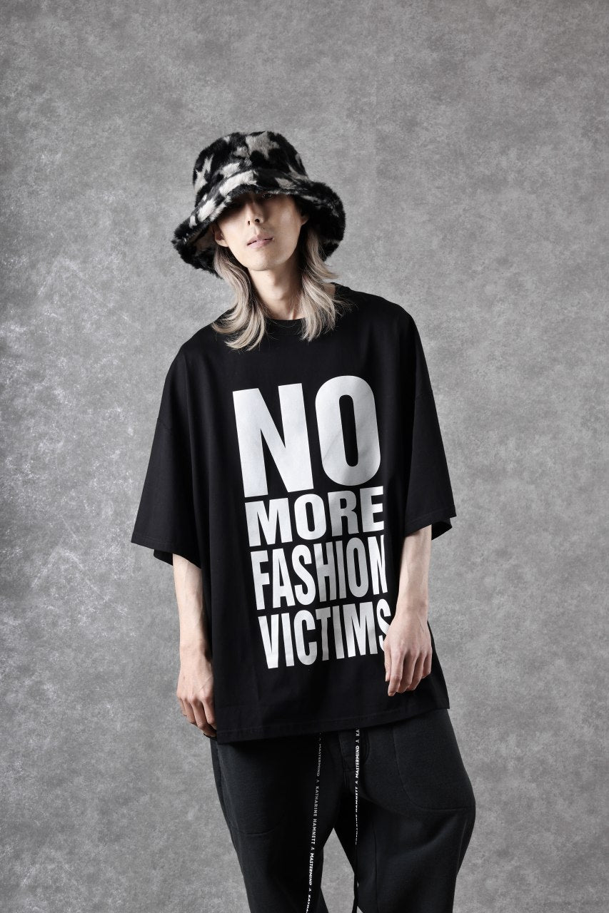 Load image into Gallery viewer, MASTERMIND WORLD x KATHARINE HAMNETT SLOGAN BIG TEE / N, M, F, V (BLACK)