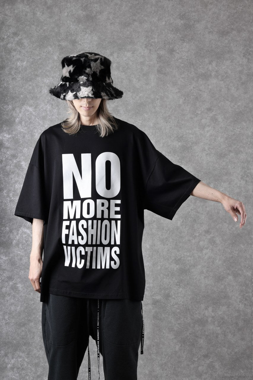 Load image into Gallery viewer, MASTERMIND WORLD x KATHARINE HAMNETT SLOGAN BIG TEE / N, M, F, V (BLACK)