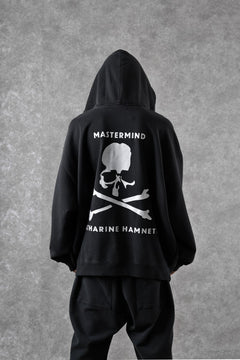 Load image into Gallery viewer, MASTERMIND WORLD x KATHARINE HAMNETT BACK LOGO HOODIE (BLACK)