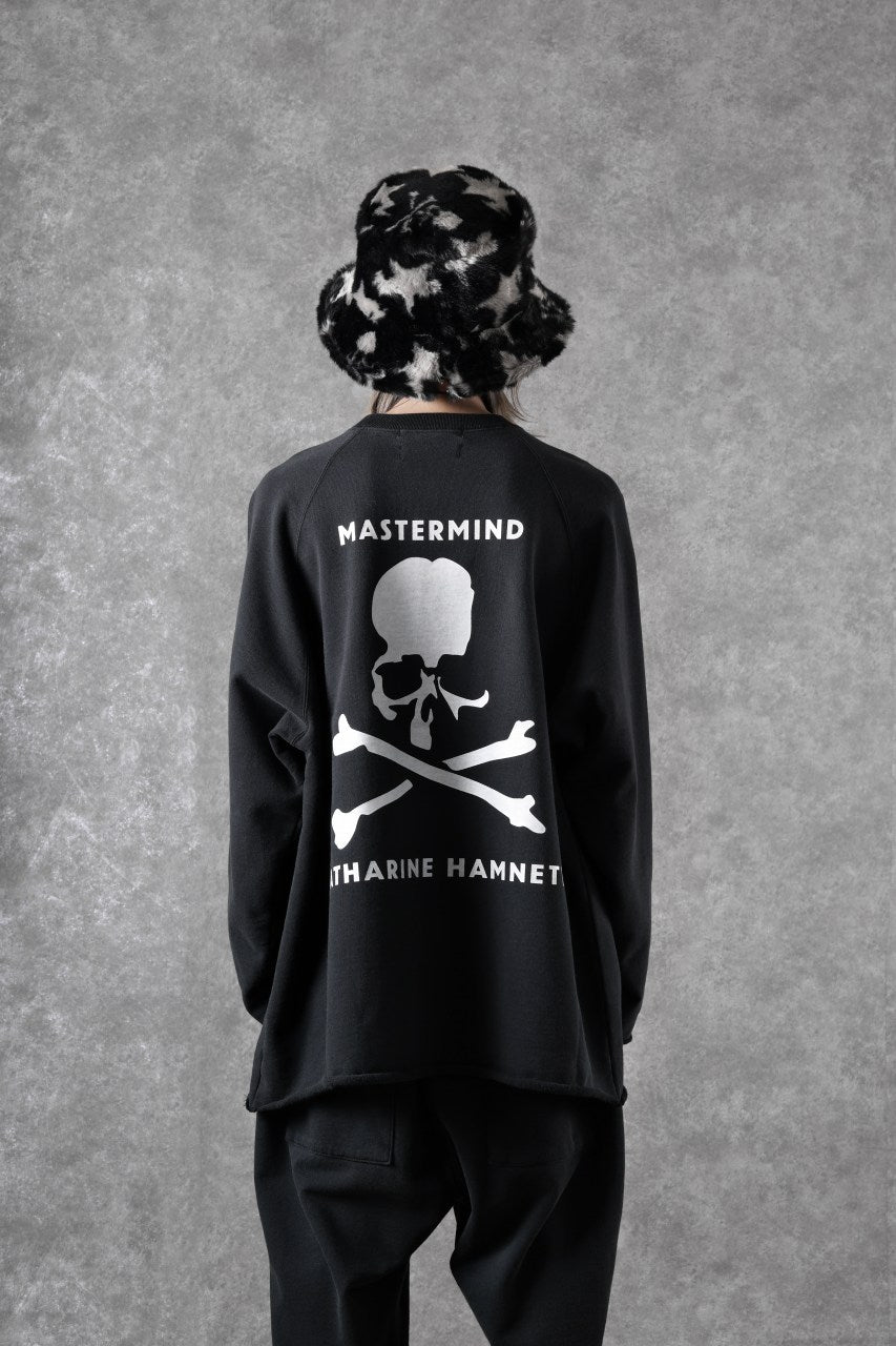 MASTERMIND WORLD x KATHARINE HAMNETT CUTOFF PULLOVER / CHOOSE LIFE (BLACK)