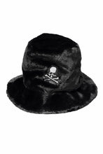 画像をギャラリービューアに読み込む, mastermind WORLD BUCKET HAT / FAUX FIR (BLACK)