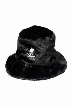 画像をギャラリービューアに読み込む, mastermind WORLD BUCKET HAT / FAUX FIR (BLACK)