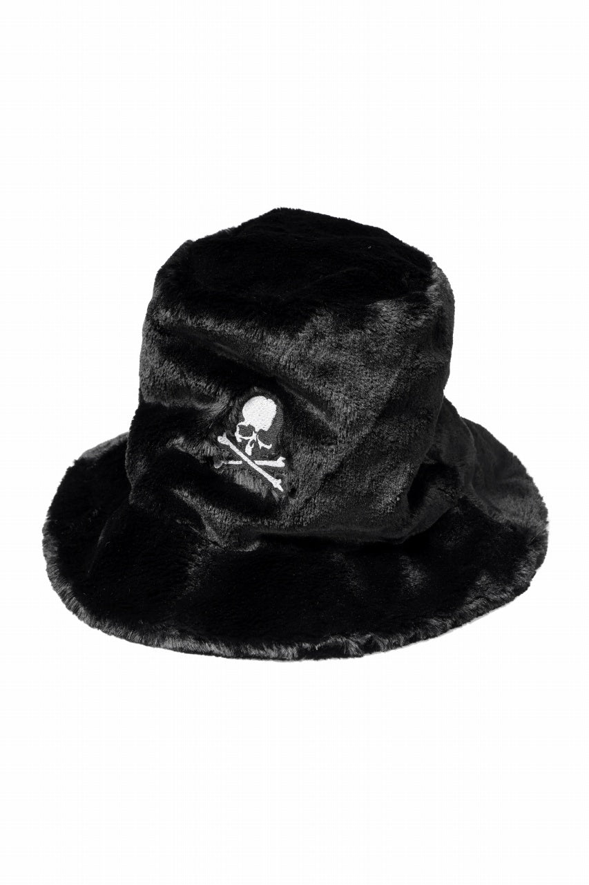 画像をギャラリービューアに読み込む, mastermind WORLD BUCKET HAT / FAUX FIR (BLACK)