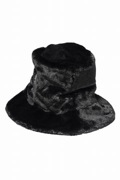 画像をギャラリービューアに読み込む, mastermind WORLD BUCKET HAT / FAUX FIR (BLACK)