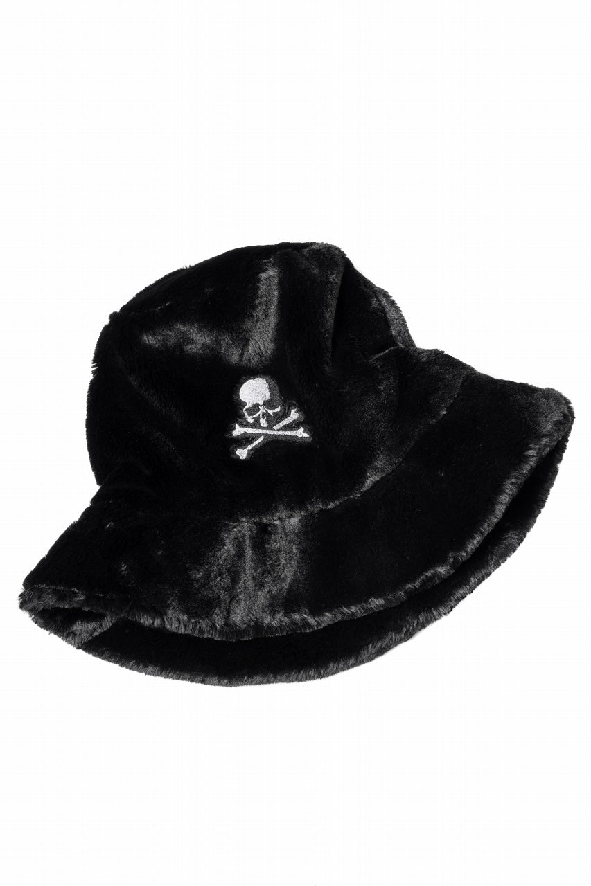 画像をギャラリービューアに読み込む, mastermind WORLD BUCKET HAT / FAUX FIR (BLACK)