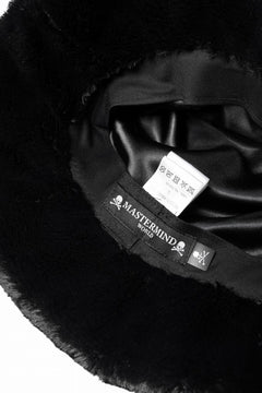 画像をギャラリービューアに読み込む, mastermind WORLD BUCKET HAT / FAUX FIR (BLACK)