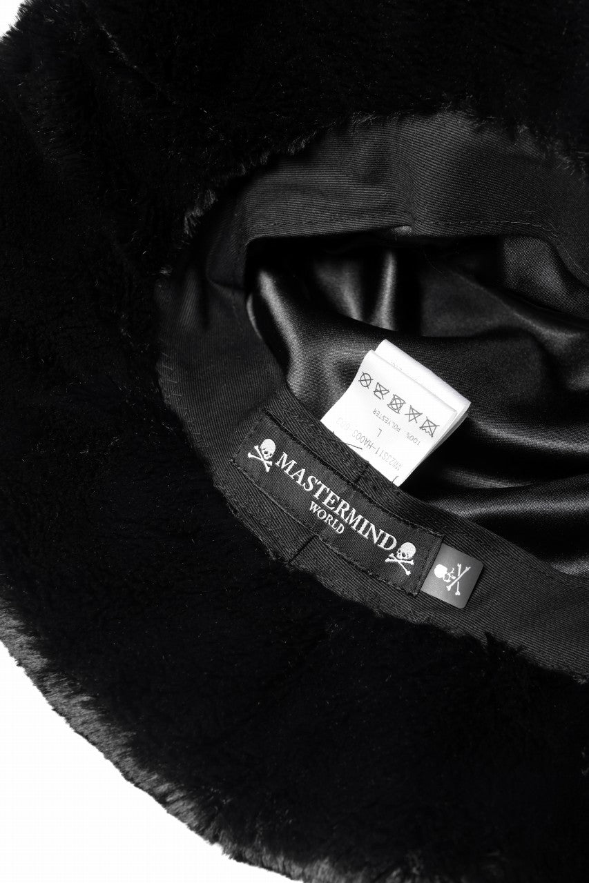 画像をギャラリービューアに読み込む, mastermind WORLD BUCKET HAT / FAUX FIR (BLACK)