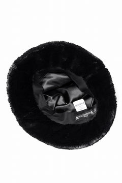 画像をギャラリービューアに読み込む, mastermind WORLD BUCKET HAT / FAUX FIR (BLACK)